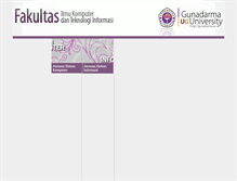 Tablet Screenshot of filkom.gunadarma.ac.id
