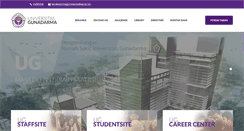 Desktop Screenshot of gunadarma.ac.id