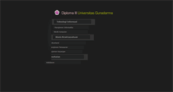 Desktop Screenshot of diploma.gunadarma.ac.id