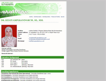 Tablet Screenshot of izzati.staff.gunadarma.ac.id